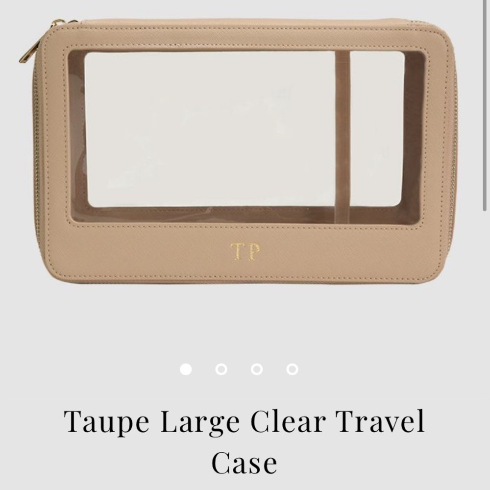TDE New large Taupe THE DAILY EDITED clear case